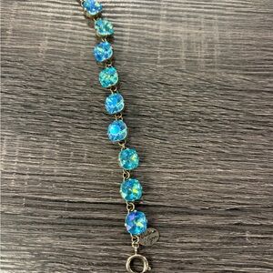 Victoria Lynn Iridescent Blue Bracelet